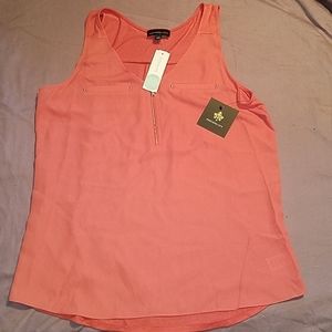 Stitch fix, Fortune + Ivy, Zip Blouse, color Coral